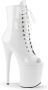 Pleaser Plateau Laarzen Paaldans schoenen 37 Shoes FLAMINGO 1021 Paaldans schoenen Wit - Thumbnail 1