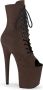 Pleaser FLAMINGO-1021FS Plateau Laarzen Paaldans schoenen 40 Shoes Bruin - Thumbnail 1