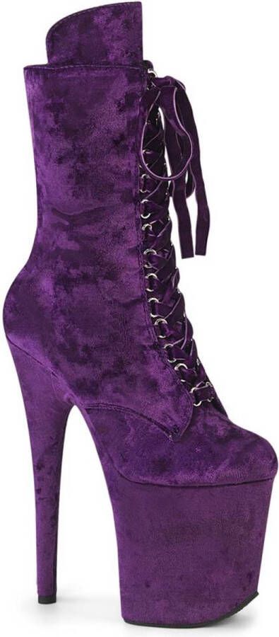 Pleaser FLAMINGO-1045VEL Plateau Laarzen Paaldans schoenen 37 Shoes Paars