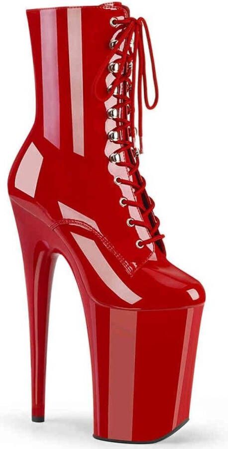 Pleaser Plateau Laarzen Paaldans schoenen 35 Shoes INFINITY 1020 Paaldans schoenen Rood - Foto 1