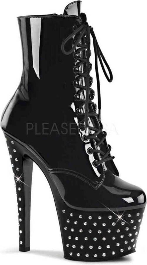 Pleaser STARDUST-1020-7 Plateau Laarzen Paaldans schoenen Paaldans schoenen 41 Shoes Zwart