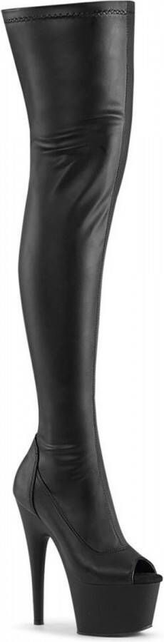 Pleaser Plateau Overknee Laarzen 44 Shoes ADORE 3011 Zwart