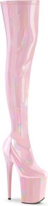 Pleaser Plateau Overknee Laarzen FLAMINGO-3000HWR Roze