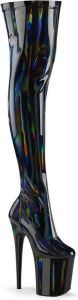 Pleaser Plateau Overknee Laarzen FLAMINGO-3000HWR Zwart