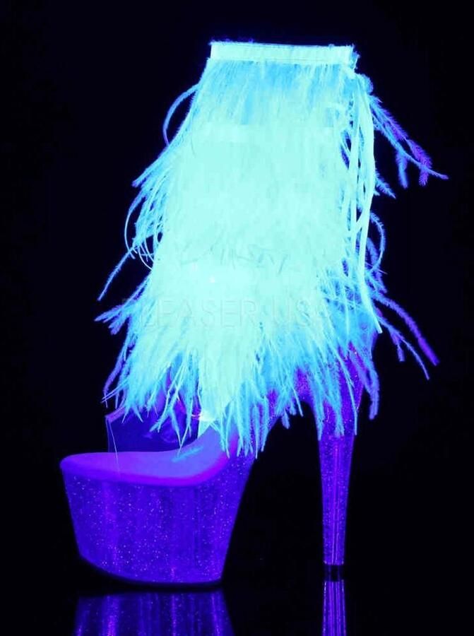 Pleaser Plateau Laarzen Paaldans schoenen 37 Shoes ADORE 1017MFF Paaldans schoenen Wit - Foto 3