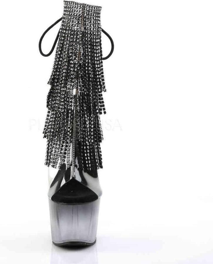 Pleaser Plateau Laarzen Paaldans schoenen 36 Shoes ADORE 1017RSFT Paaldans schoenen Zwart Chroomkleurig - Foto 3