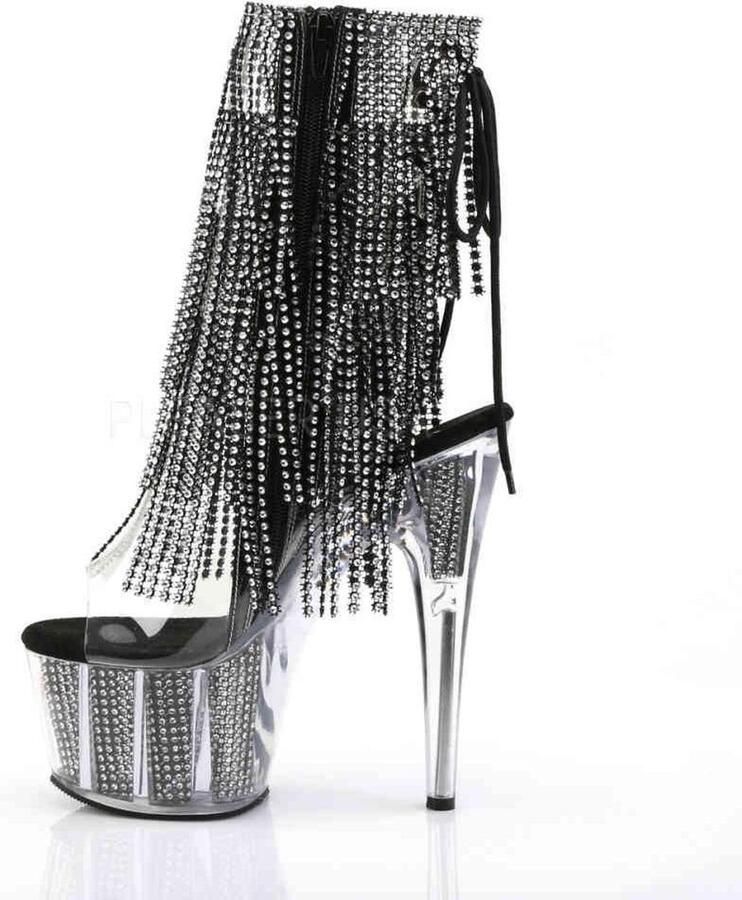 Pleaser Plateau Laarzen Paaldans schoenen 35 Shoes ADORE 1017SRS Paaldans schoenen Zilverkleurig