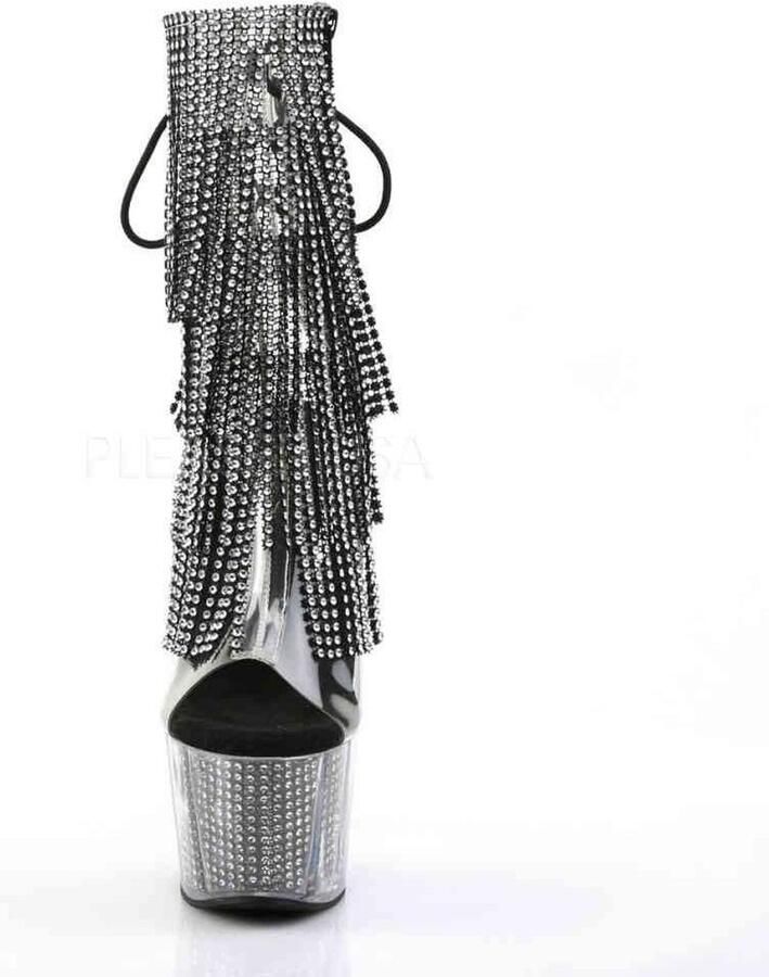 Pleaser Plateau Laarzen Paaldans schoenen 38 Shoes ADORE 1017SRS Paaldans schoenen Zilverkleurig - Foto 2