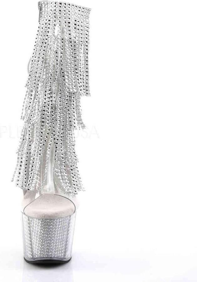 Pleaser Plateau Laarzen Paaldans schoenen 38 Shoes ADORE 1017SRS Paaldans schoenen Zilverkleurig