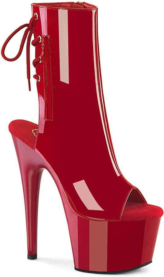 Pleaser ADORE-1018 Plateau Laarzen 40 Shoes Rood