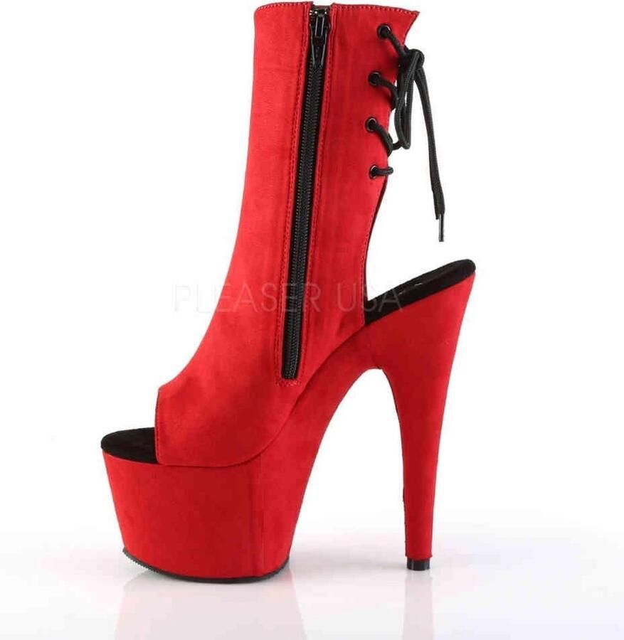 Pleaser Plateau Laarzen Paaldans schoenen 38 Shoes ADORE 1018FS Paaldans schoenen Rood