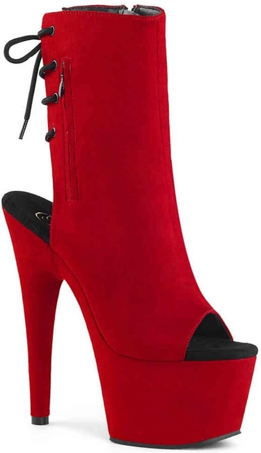 Pleaser Plateau Laarzen Paaldans schoenen 36 Shoes ADORE 1018FS Paaldans schoenen Rood - Foto 3