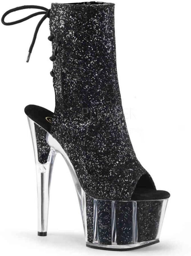 Pleaser Plateau Laarzen Paaldans schoenen 40 Shoes ADORE 1018G Paaldans schoenen Zwart - Foto 6