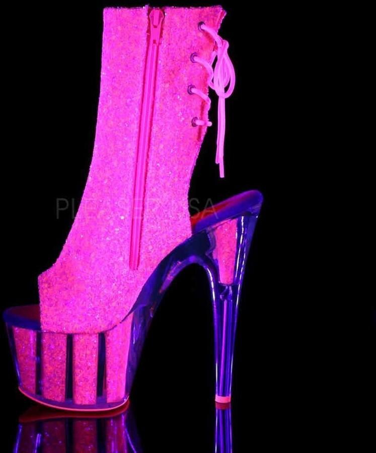Pleaser Plateau Laarzen Paaldans schoenen 38 Shoes ADORE 1018G Paaldans schoenen Roze