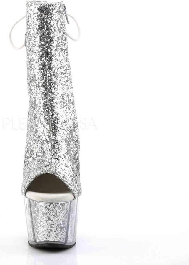 Pleaser Plateau Laarzen Paaldans schoenen 38 Shoes ADORE 1018G Paaldans schoenen Zilverkleurig - Foto 2