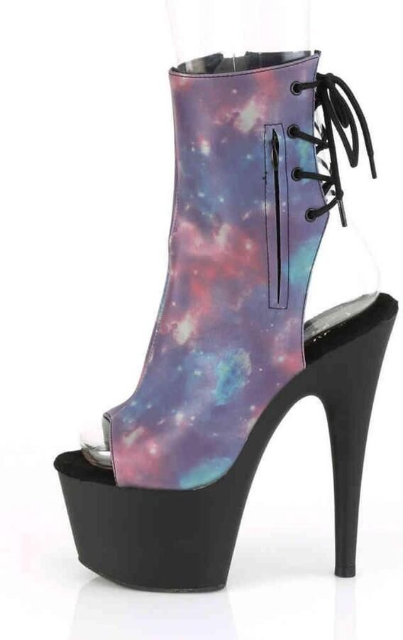 Pleaser Plateau Laarzen Paaldans schoenen 35 Shoes ADORE 1018REFL Paaldans schoenen Paars Blauw - Foto 2