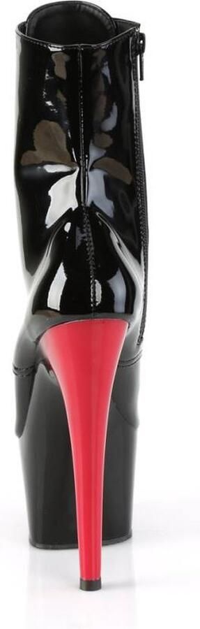 Pleaser ADORE-1020 Plateau Laarzen Paaldans schoenen 35 Shoes Zwart Rood - Foto 4