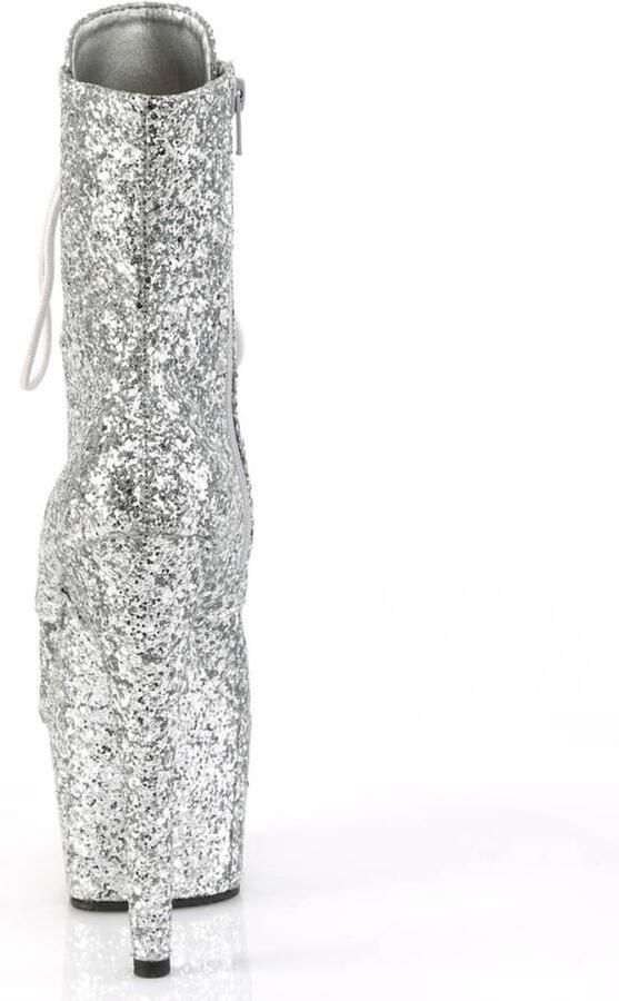 Pleaser Plateau Laarzen Paaldans schoenen 38 Shoes ADORE 1020GWR Zilverkleurig - Foto 4