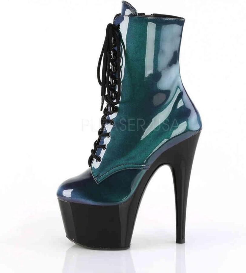 Pleaser ADORE-1020SHG Plateau Laarzen Paaldans schoenen Paaldans schoenen 42 Shoes Paars Groen - Foto 2