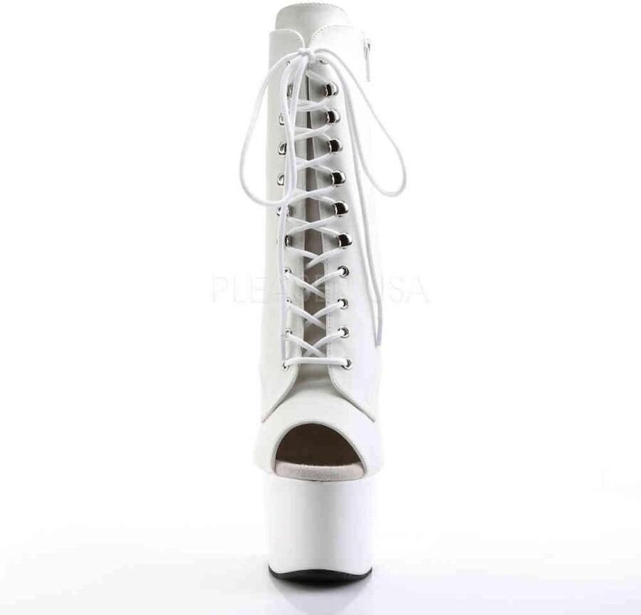 Pleaser Plateau Laarzen Paaldans schoenen 35 Shoes ADORE 1021 Paaldans schoenen Wit