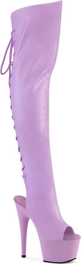 Pleaser ADORE-3019 Plateau Overknee Laarzen 39 Shoes Paars