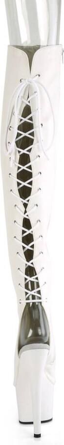 Pleaser Plateau Overknee Laarzen 39 Shoes ADORE 3019 Wit - Foto 5