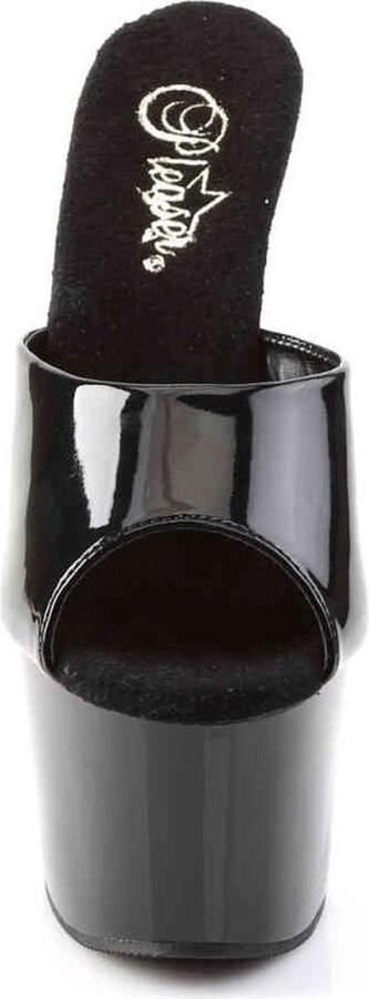 Pleaser Muiltjes 40 Shoes ADORE 701 Paaldans schoenen Zwart Transparant - Foto 10