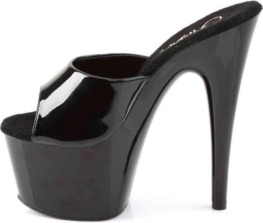 Pleaser Muiltjes 40 Shoes ADORE 701 Paaldans schoenen Zwart Transparant - Foto 5