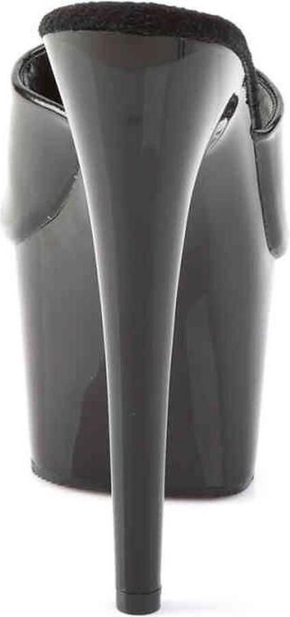 Pleaser Muiltjes 40 Shoes ADORE 701 Paaldans schoenen Zwart Transparant - Foto 8