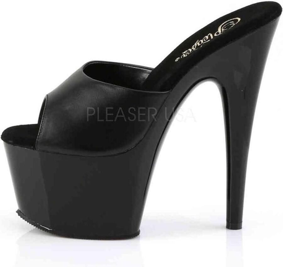 Pleaser Muiltjes 40 Shoes ADORE 701 Paaldans schoenen Zwart Transparant - Foto 3