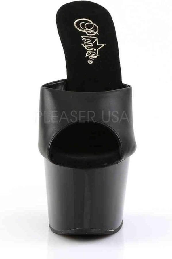 Pleaser Muiltjes 40 Shoes ADORE 701 Paaldans schoenen Zwart Transparant - Foto 7