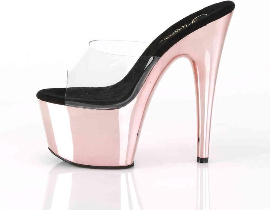 Pleaser Muiltjes 42 Shoes ADORE 701 Paaldans schoenen Roze Goudkleurig - Foto 4