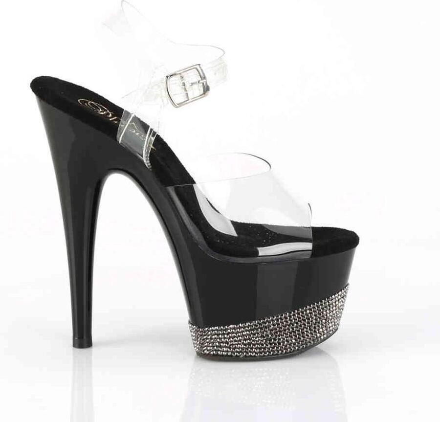 Pleaser Sandaal met enkelband Paaldans schoenen 40 Shoes ADORE 708 3 Paaldans schoenen Zwart Zwart - Foto 3