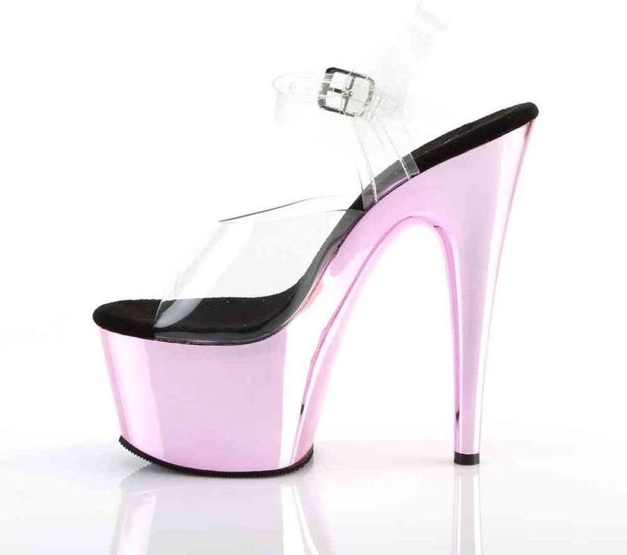 Pleaser ADORE-708 Sandaal met enkelband Paaldans schoenen Paaldans schoenen 36 Shoes Zwart Paars - Foto 5