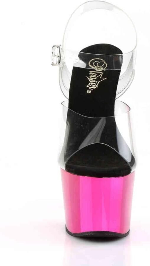 Pleaser Sandaal met enkelband Paaldans schoenen 42 Shoes ADORE 708 Paaldans schoenen Zwart Roze - Foto 4