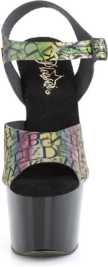 Pleaser Sandaal met enkelband Paaldans schoenen 35 Shoes ADORE 708N LTP Multicolours Zwart - Foto 3