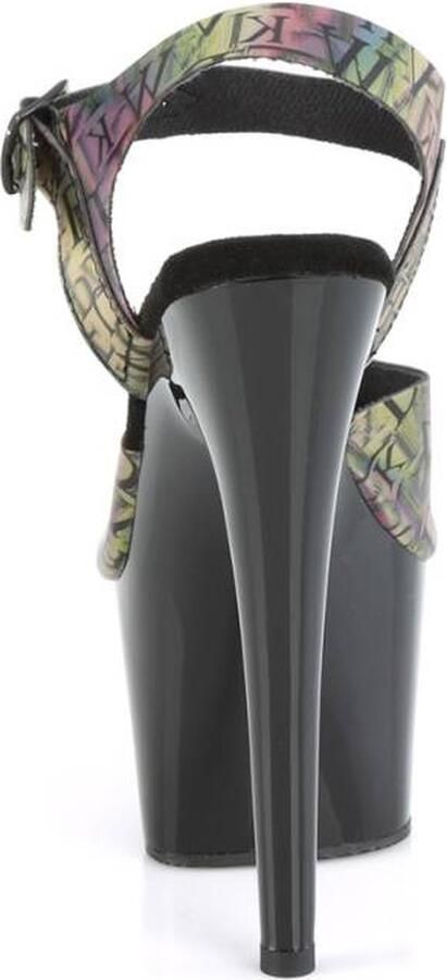 Pleaser Sandaal met enkelband Paaldans schoenen 35 Shoes ADORE 708N LTP Multicolours Zwart - Foto 2