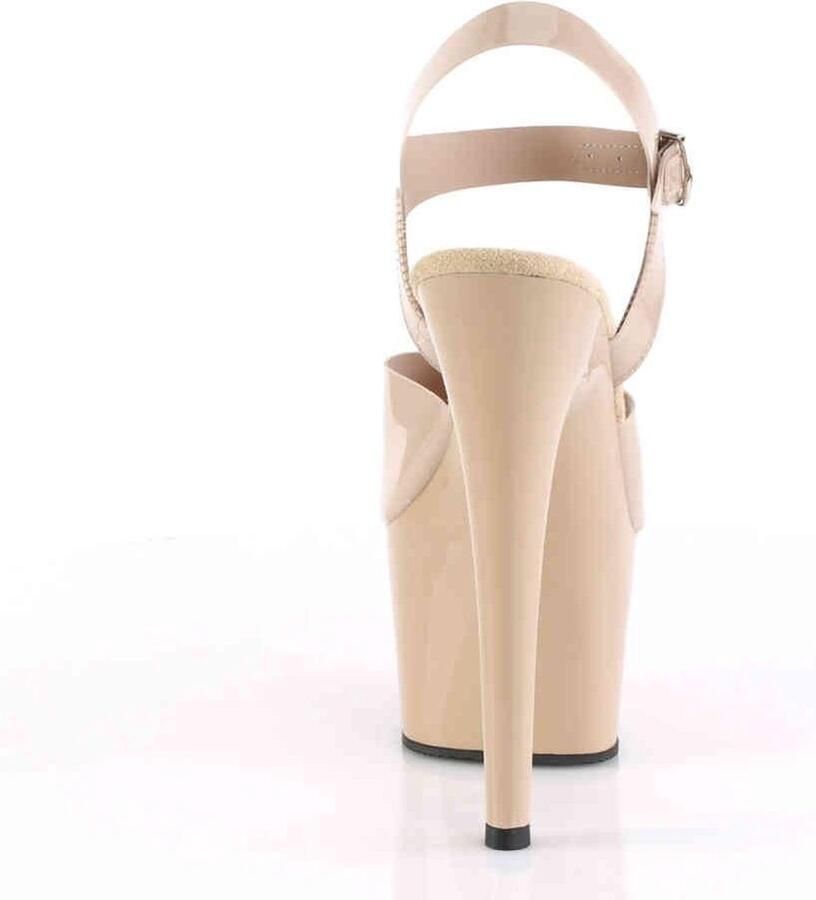 Pleaser Sandaal met enkelband Paaldans schoenen 38 Shoes ADORE 708N Paaldans schoenen Creme - Foto 4