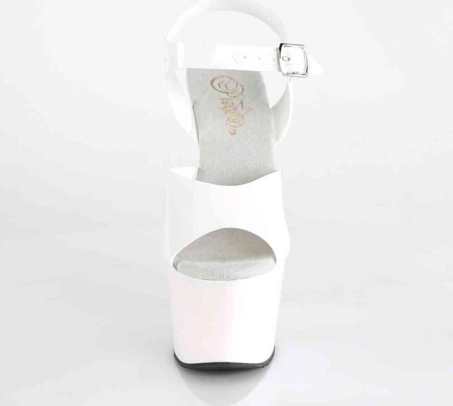 Pleaser Sandaal met enkelband Paaldans schoenen 39 Shoes ADORE 708N Paaldans schoenen Wit