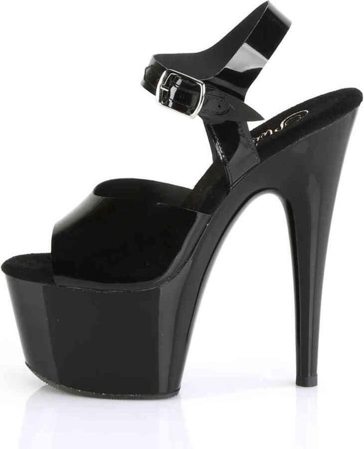 Pleaser Sandaal met enkelband Paaldans schoenen 37 Shoes ADORE 708N Paaldans schoenen Zwart