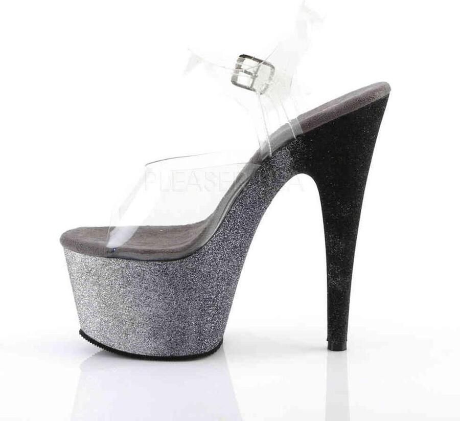 Pleaser ADORE-708OMBRE Sandaal met enkelband Paaldans schoenen Paaldans schoenen 39 Shoes Blauw Transparant - Foto 2