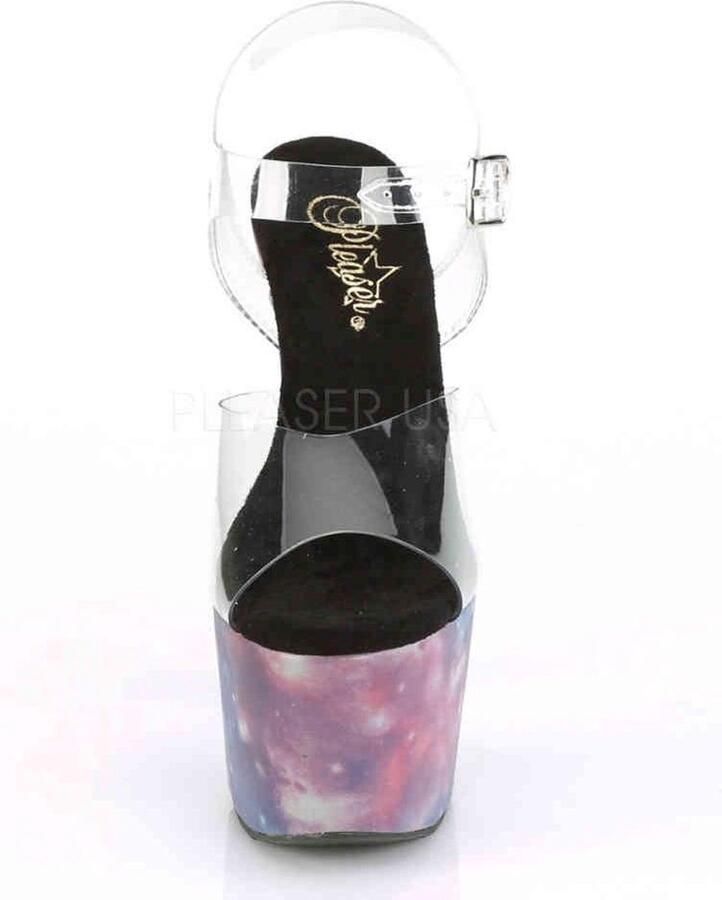 Pleaser shoes Pleaser ADORE-708REFL Sandaal met enkelband Paaldans schoenen Paaldans schoenen 36 Shoes Zwart Paars - Foto 3