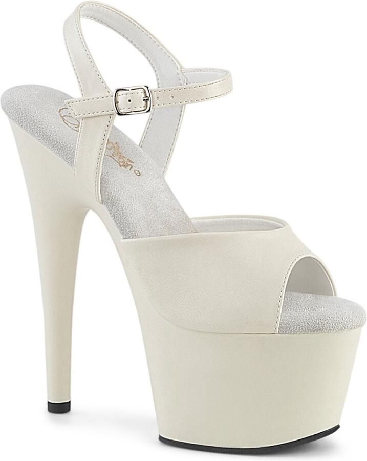 Pleaser ADORE-709 Sandaal met enkelband 36 Shoes Wit