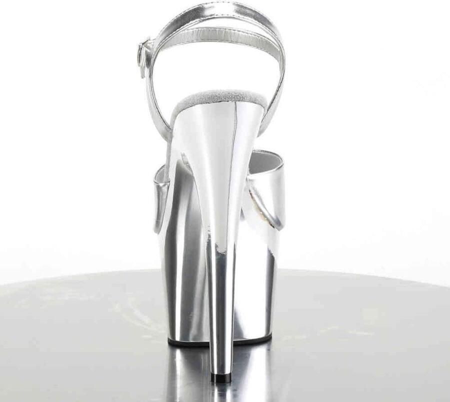 Pleaser ADORE-709 Sandaal met enkelband Paaldans schoenen Paaldans schoenen 36 Shoes Zilverkleurig - Foto 4