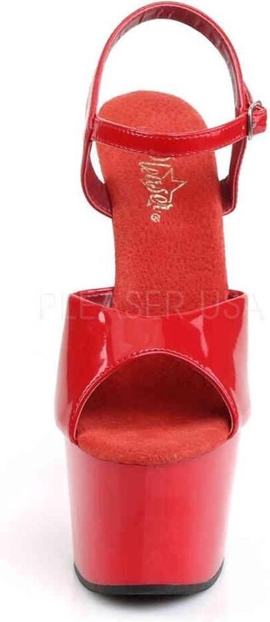 Pleaser Sandaal met enkelband Paaldans schoenen 35 Shoes ADORE 709 Paaldans schoenen Rood - Foto 2