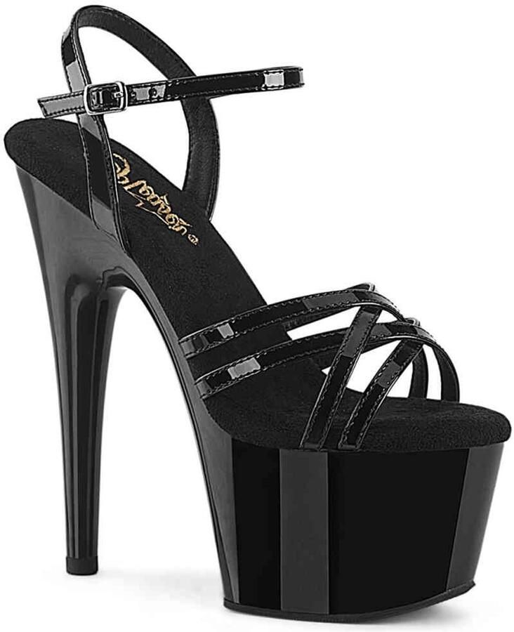 Pleaser ADORE-717 Sandaal met enkelband 36 Shoes Zwart