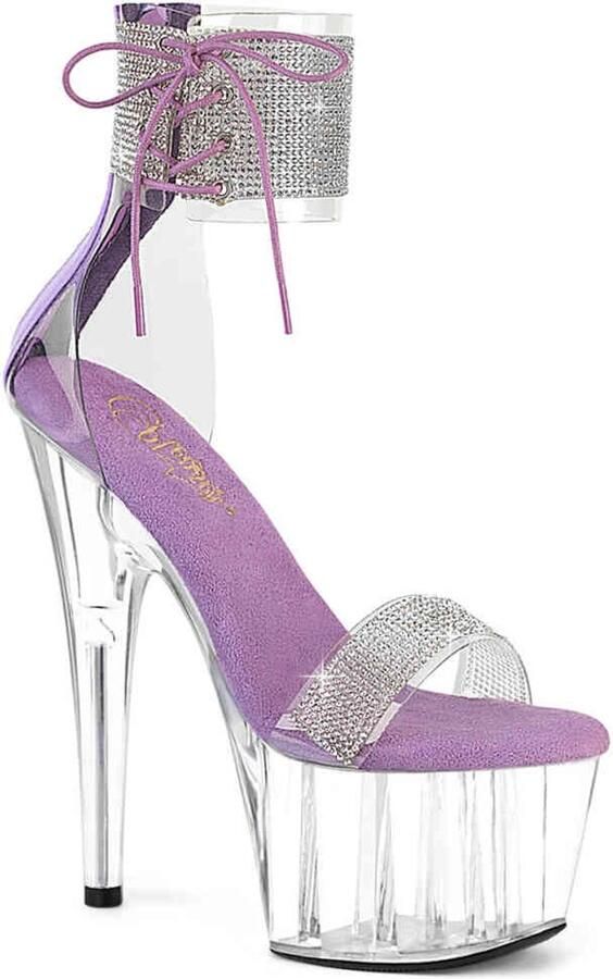 Pleaser ADORE-727RS Sandaal met enkelband 37 Shoes Transparant