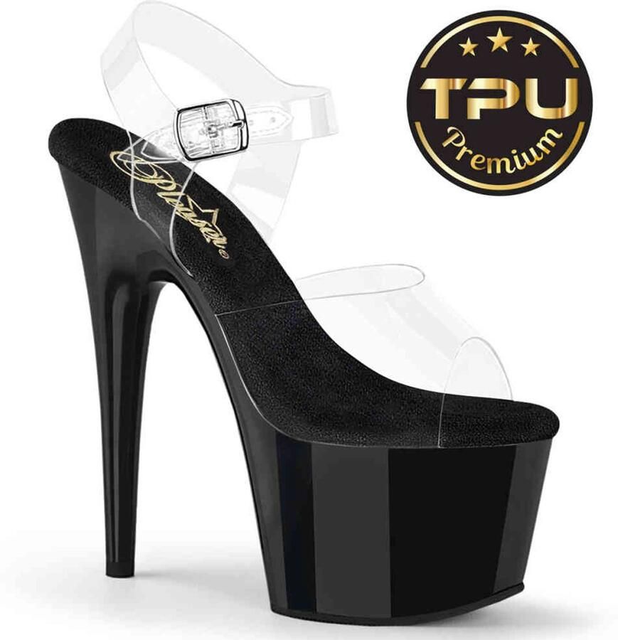 Pleaser ADORE708PREM Sandaal met enkelband 36 Shoes Transparant