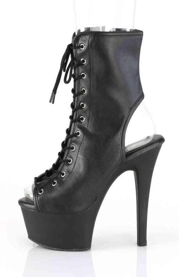 Pleaser Plateau Laarzen Paaldans schoenen 41 Shoes ASPIRE 1016 Paaldans schoenen Zwart