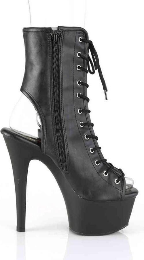 Pleaser Plateau Laarzen Paaldans schoenen 41 Shoes ASPIRE 1016 Paaldans schoenen Zwart - Foto 2